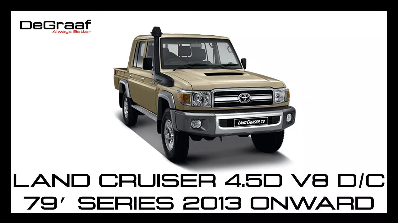 Toyota Land Cruiser 79 Single Cab 4.5D V8 Degraaf LAP Performance Exhaust straight pipe