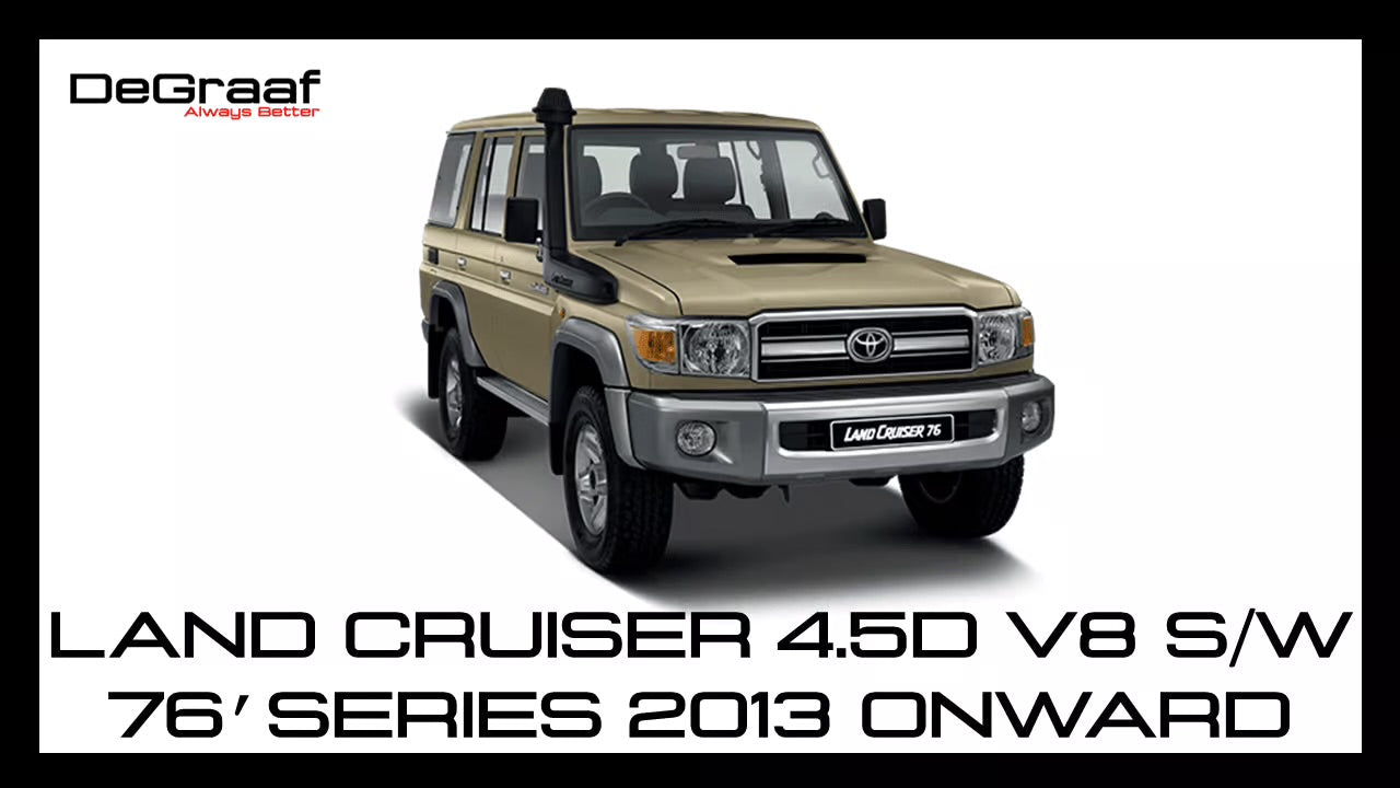 Toyota Land Cruiser 76 Station Wagon 4.5D V8 Degraaf LAP Performance straight pipe