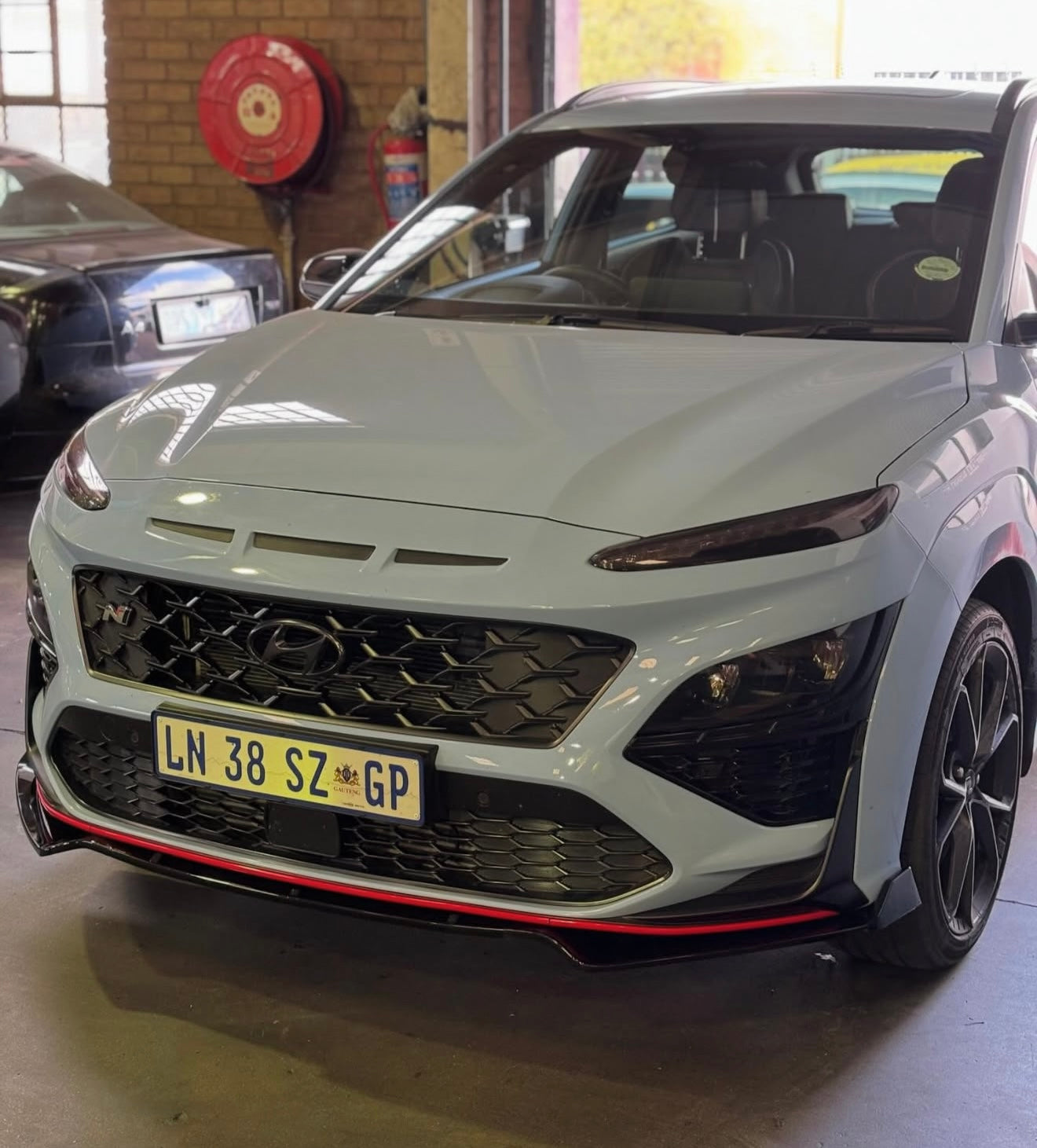 Hyundai Kona Gloss Black 3 Piece Front Lip