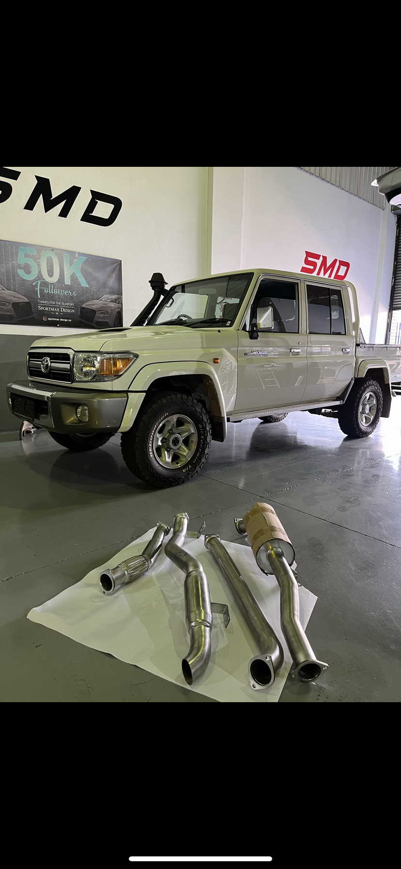 Toyota Land Cruiser v8 LX 79 series Double Cab Full Exhaust