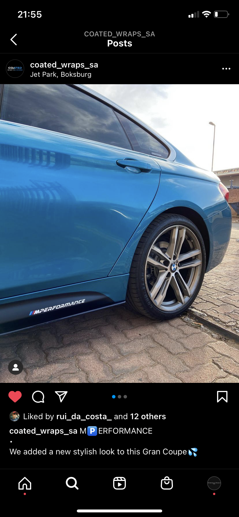 BMW F30/F32 M-Tech Gloss Black Side Skirt Extension (PLASTIC)