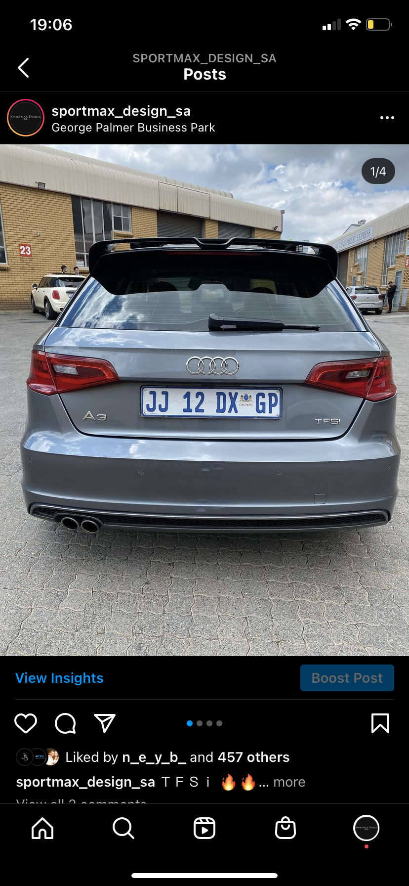 Audi A3/S3/RS3 (8V/8V.2) Oettinger Style Roof Spoiler