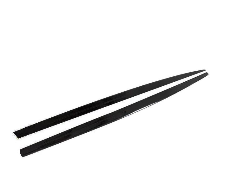 BMW F30 M-tech Gloss Black Side Skirt Extension (PLASTIC)