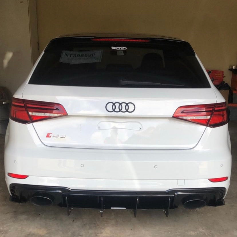 Audi RS3 8V2 FL Sportback Rear Diffuser Add On