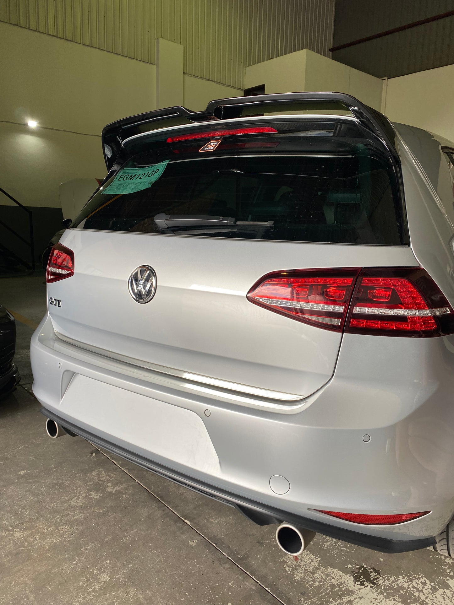 VW Golf 7 GTI / R Oettinger Style Gloss Black Plastic Roof Spoiler
