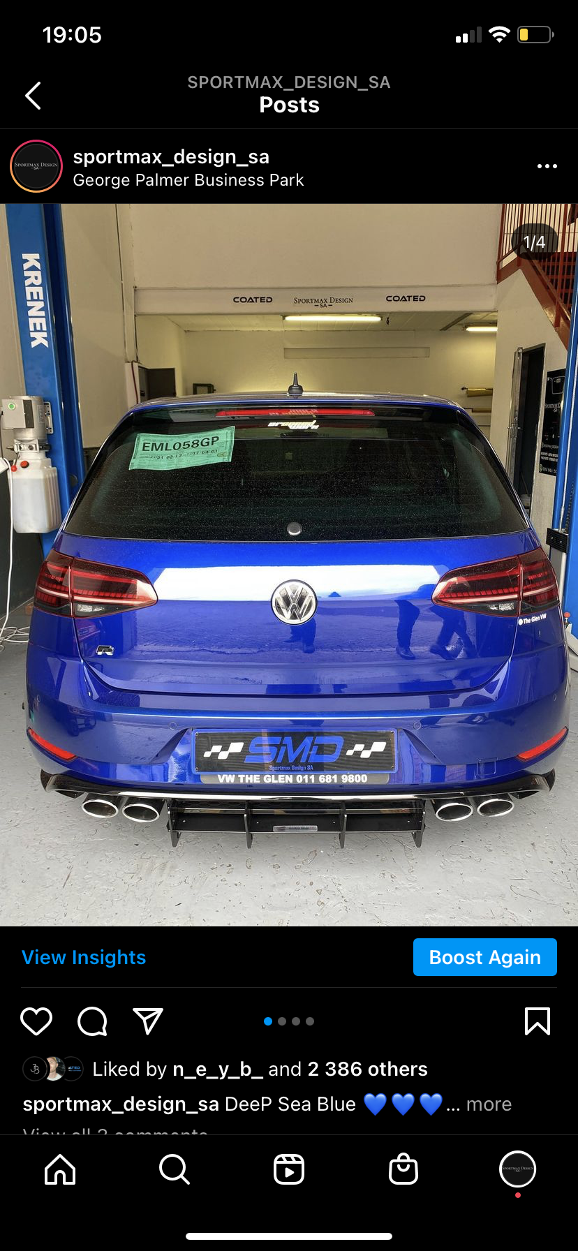 VW Golf MK7.5R Rear Diffuser Add On (2017-19)
