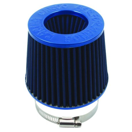 Standard Open Top Cone Air Filter - 76mm Inlet - Blue