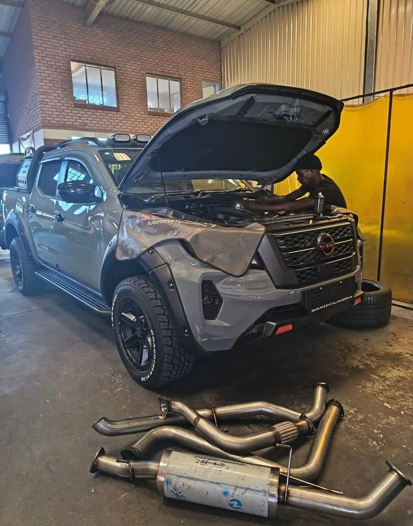 Nissan Navara Pro 4X Downpipe & Full Performance Exhaust System 76mm Stainless Steel