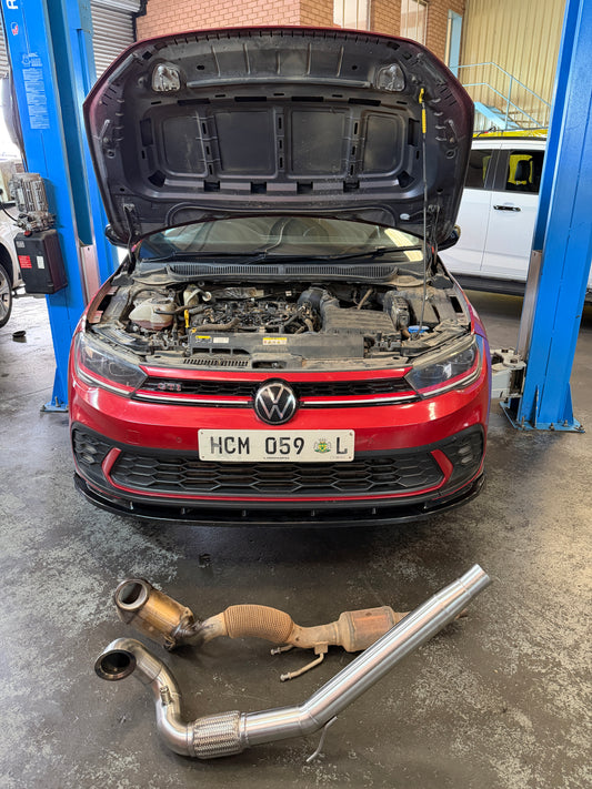 VW AW Polo GTI stainless steel bolt on downpipe Downpipe