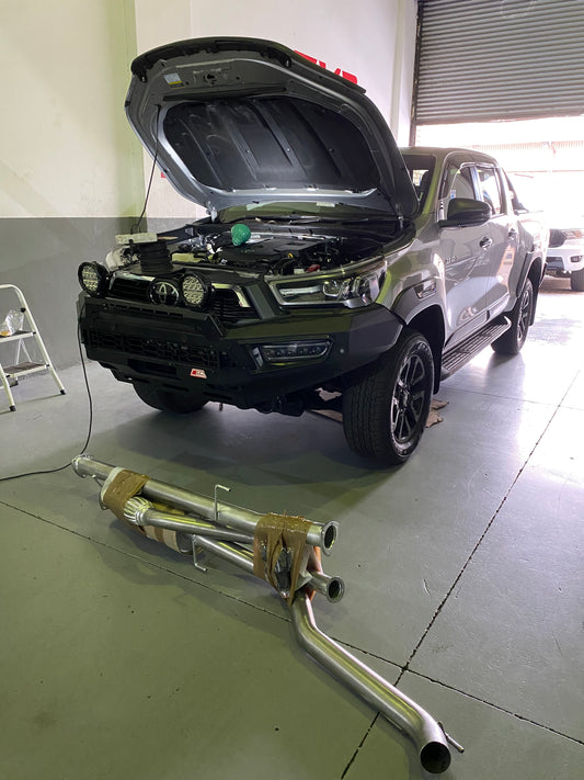 Toyota Hilux 2.8 GD-6 (2016+) Full 76mm Exhaust System