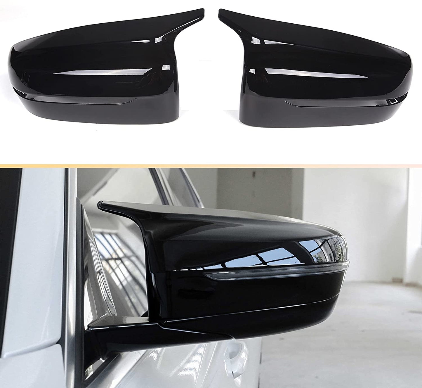 G20 M4 style gloss black mirror covers