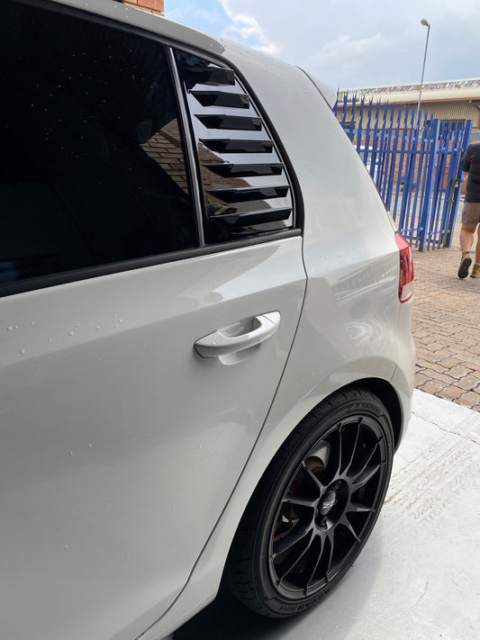 VW Golf MK6 Rear Window Louvers