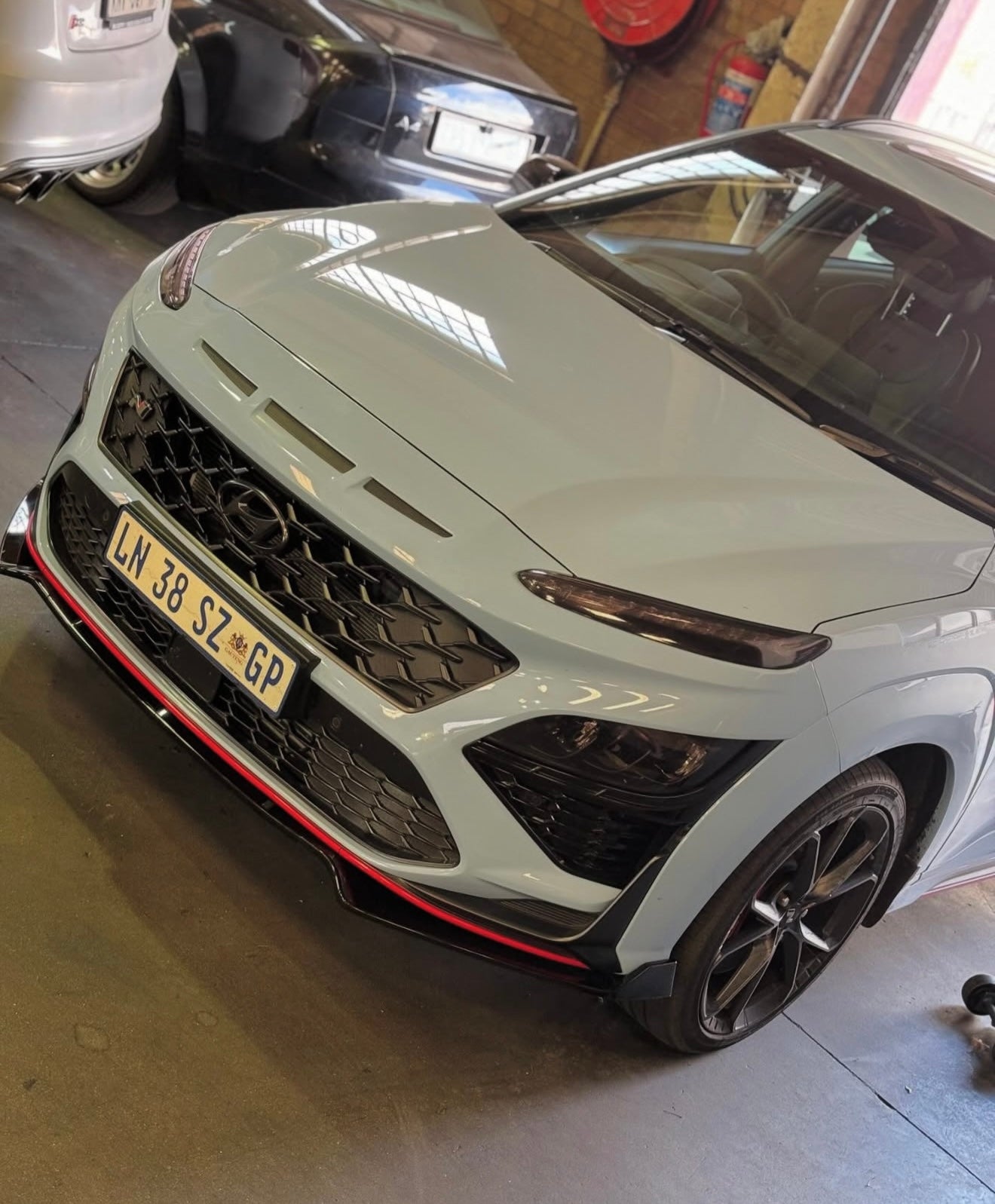 Hyundai Kona Gloss Black 3  Piece Front Lip