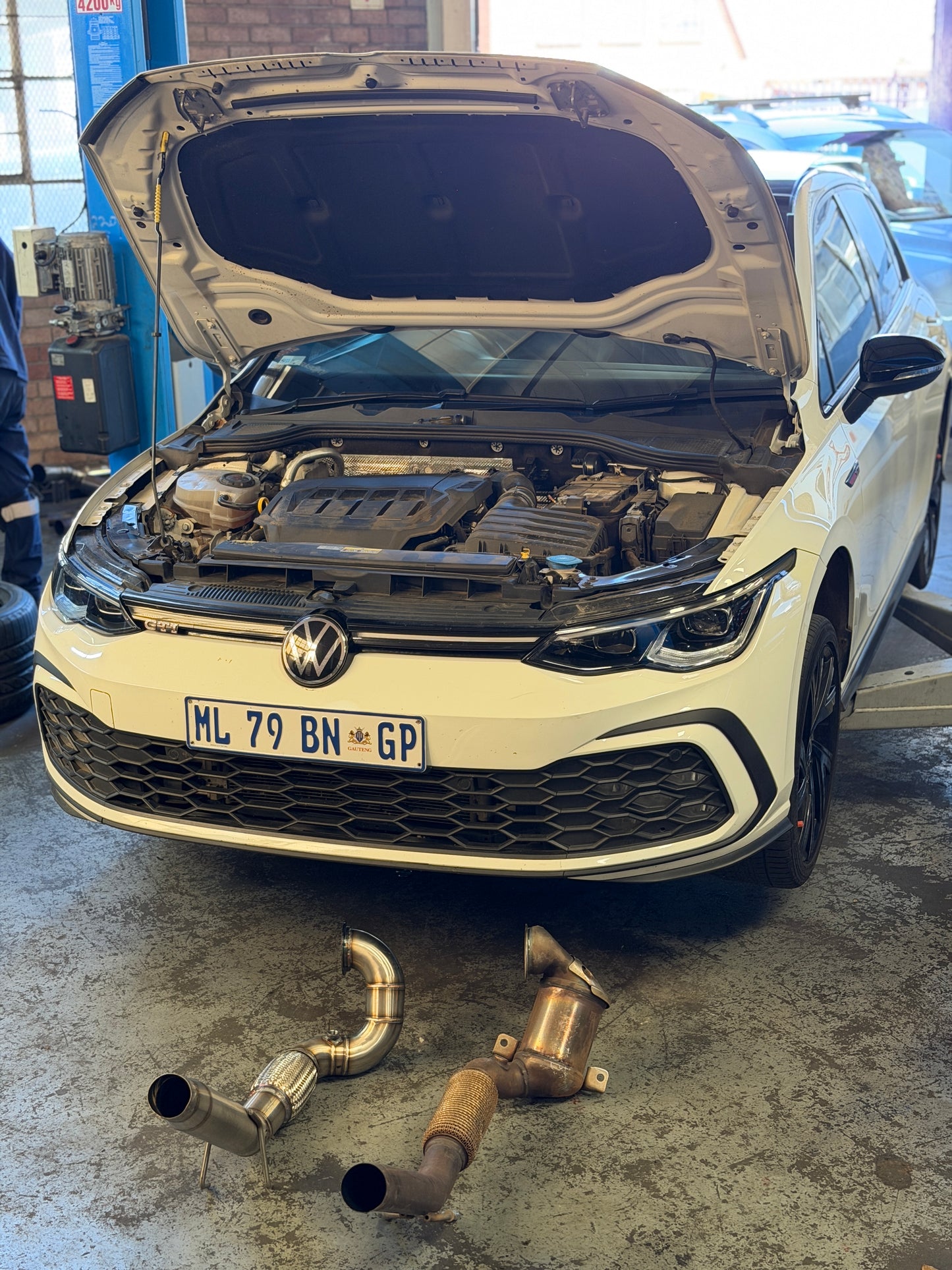 VW golf 8 Gti stainless steel Downpipe