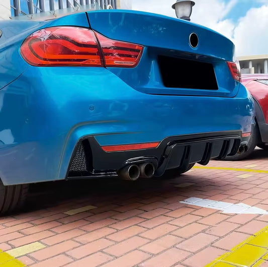 BMW F30 4 Pipe Rear Diffuser