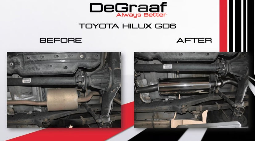 Toyota Hilux GD6 Revo Degraaf BOBW Performance Exhaust For Sale