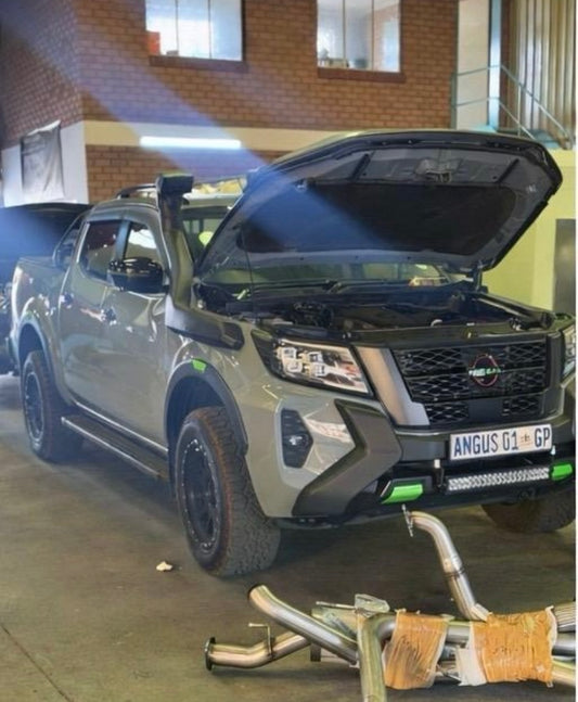 Nissan Navara Pro 4X Downpipe & Full Performance Exhaust System 76mm Stainless Steel