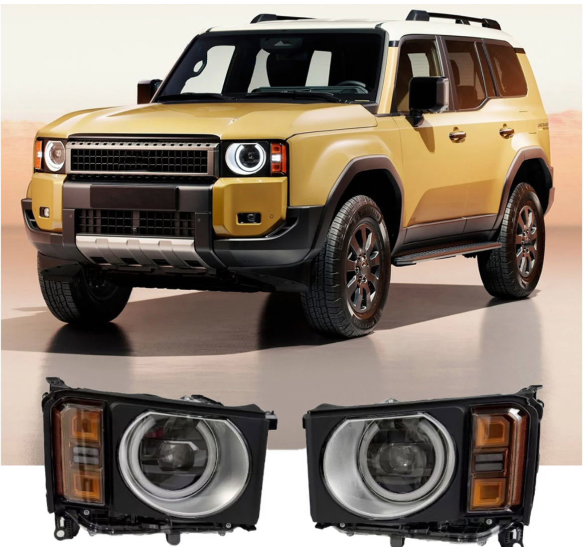 Toyota Land Cruiser Prado 250 Head Lights 2024 +