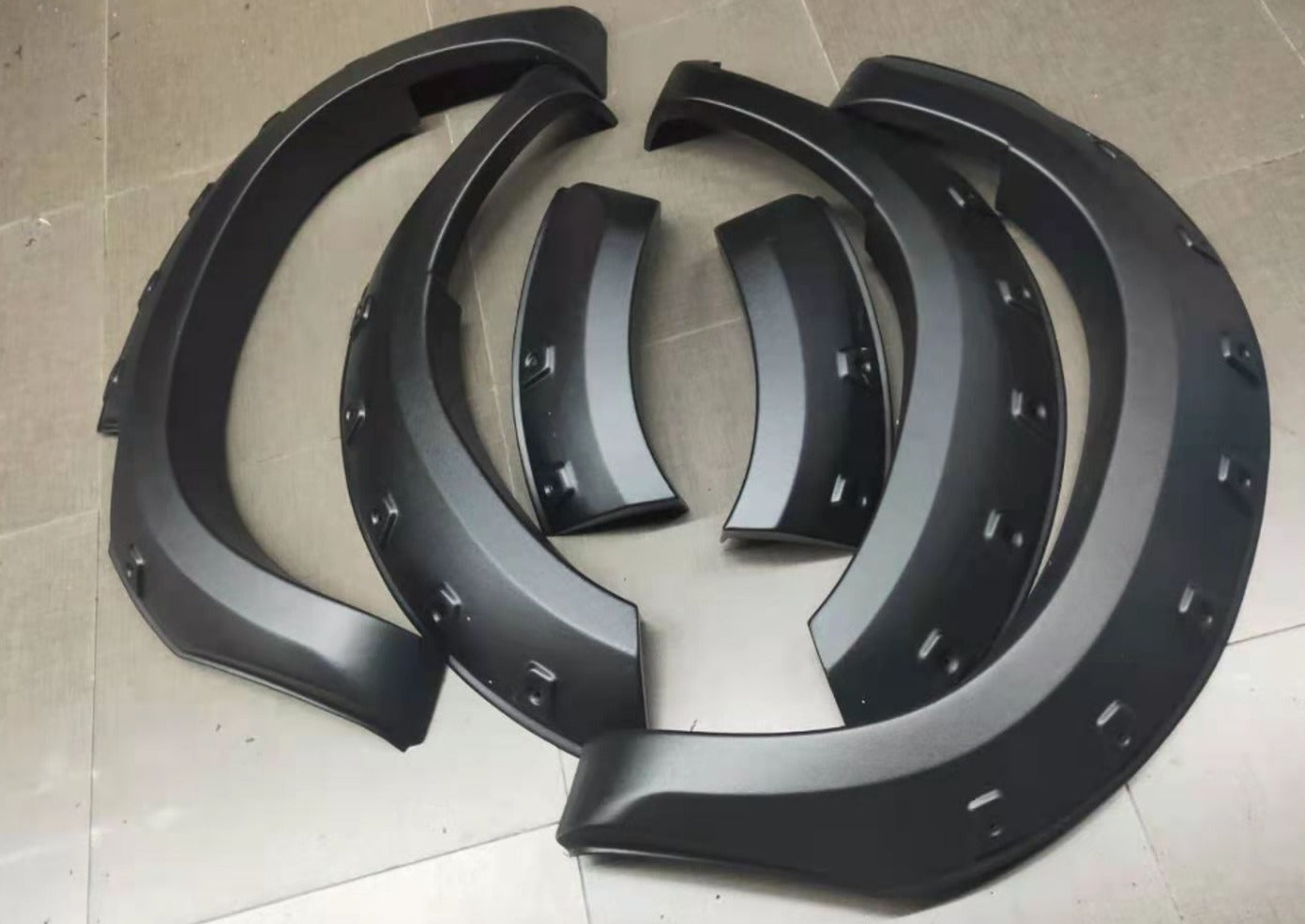 Toyota Hilux Offroad Fender Flares Matte Black 2011 - 2015