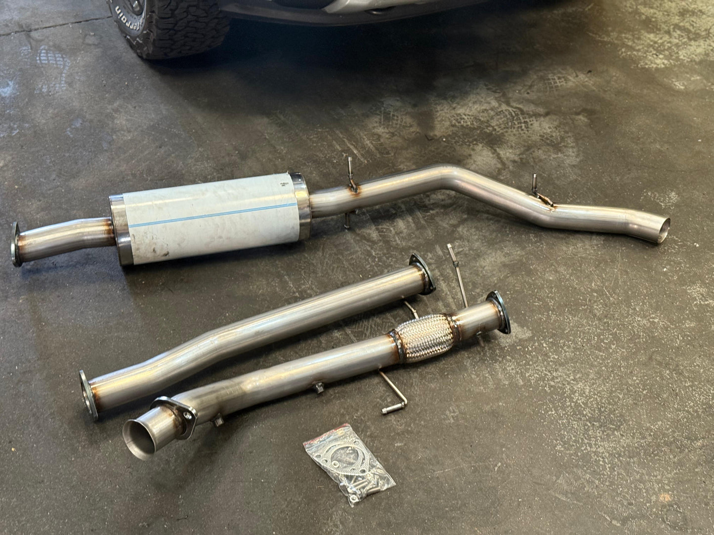 Ford Ranger Next Gen V6 Diesel 76mm Stainless Steel Downpipe + 76mm Stainless Steel Performance Exhaust System