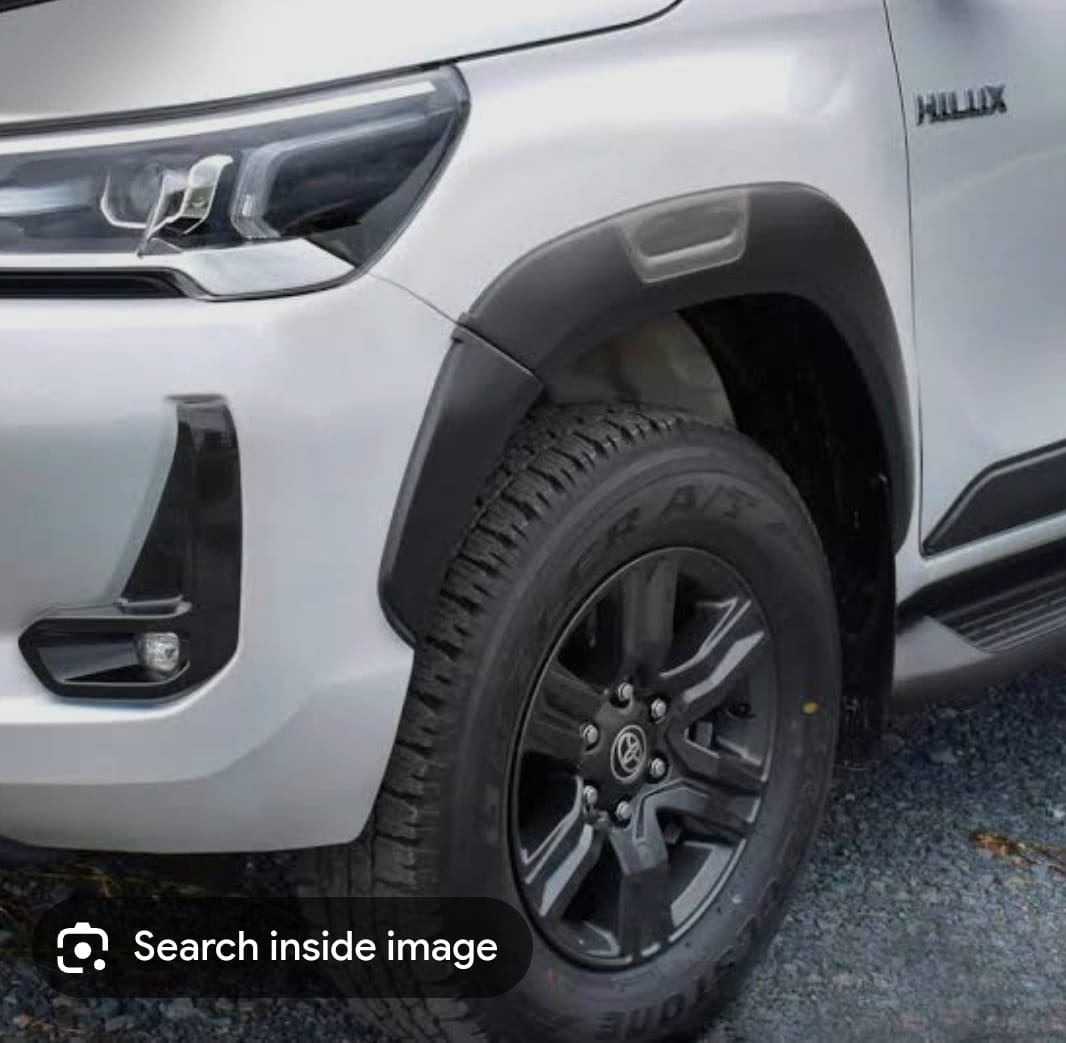Toyota Hilux Raider 2021+ Wheel Arches with Grey Insert