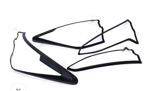 Toyota Fortuner Tail Lamp Trim 2020+ Matte Black High Spec