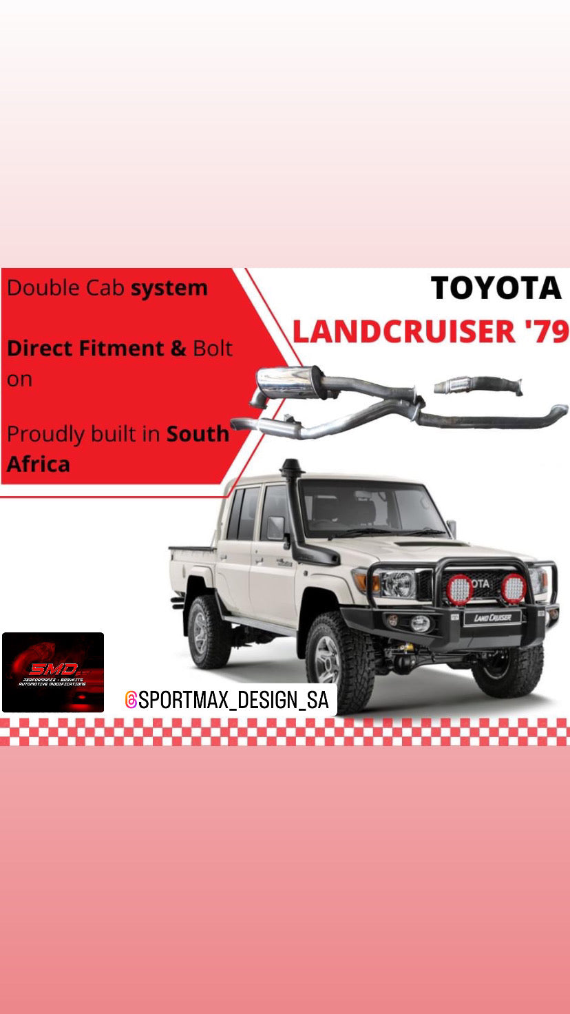 Toyota Landruiser v8 LX 79 series double cab Full Exhaust