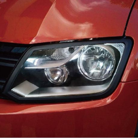 VW Amarok Head Lamp Trim 2010+ Matte Black