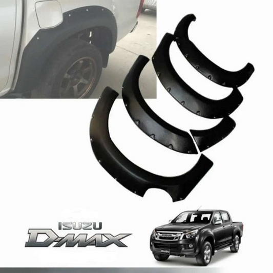 Isuzu D-Max Offroad Fender Flares 2013+ Rough Black