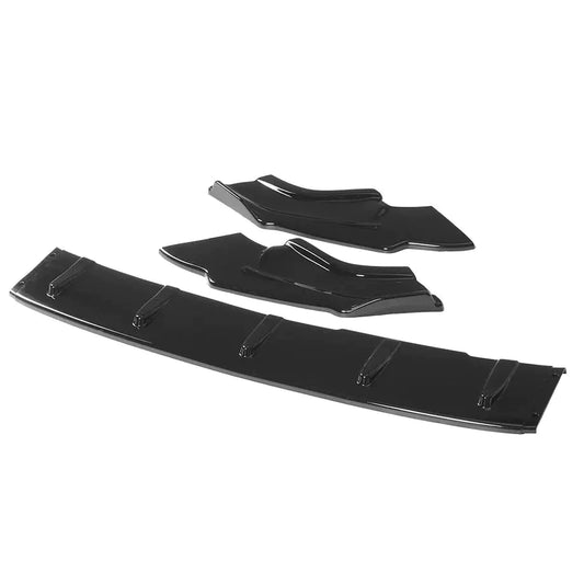 VW Golf Mk7.5/R Gloss Black 3-Piece Front Lip New Style