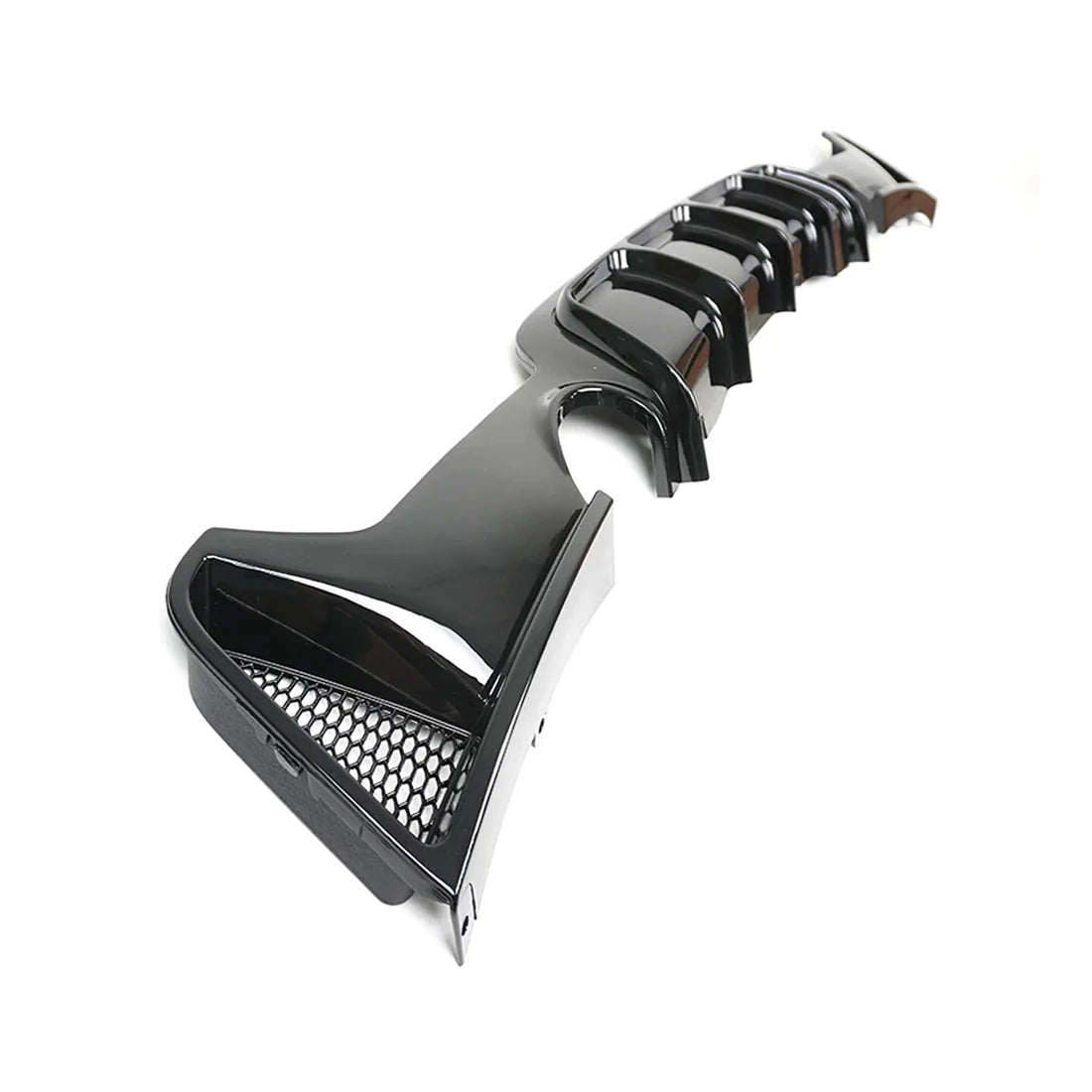 BMW 4 Series F32 / F36 - Rear Diffuser Dual Exit Single Pipe Gloss Bla ...