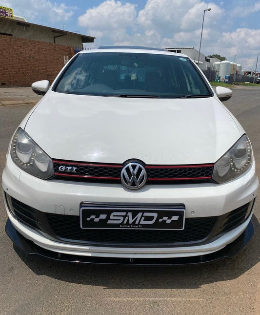 VW Golf MK 6 GTI Front Spoiler 3 Piece