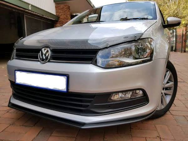VW Polo slim line Gloss Black 1-Piece Front Lip Spoiler