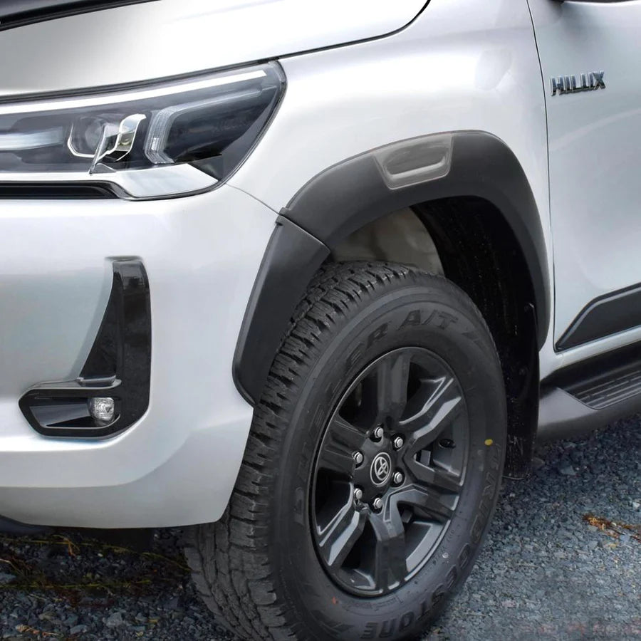 Toyota Hilux Revo Matte Black With Grey OEM Style Plastic Wheel Arch (2020-On)
