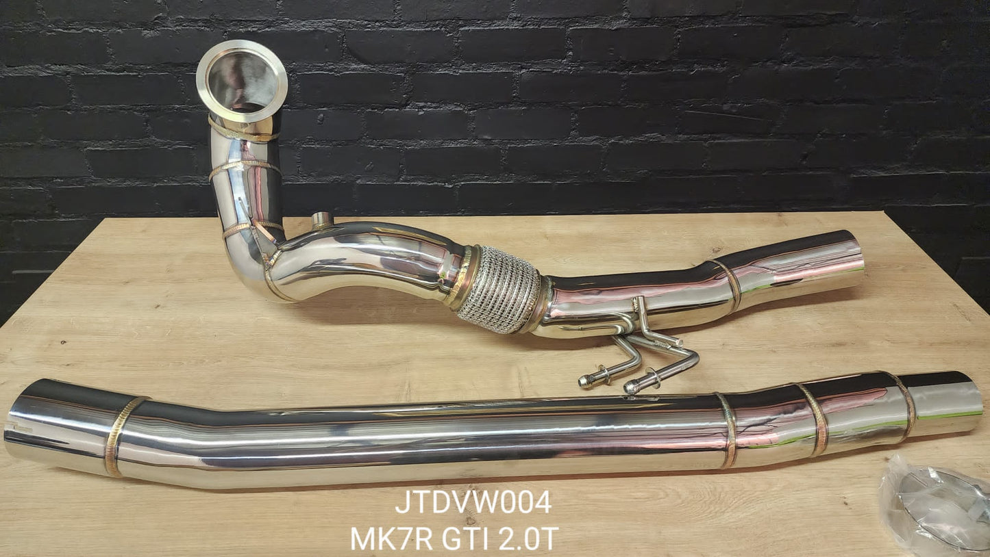 VW MK7R / AUDI S3 8V Decat Stainless Steel Downpipe