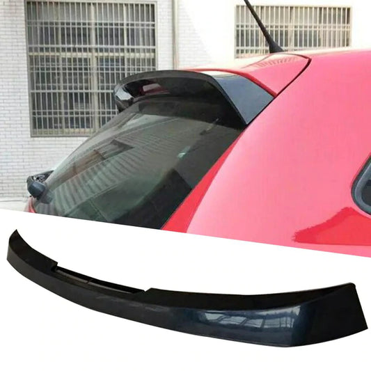 VW Polo 6C GTI Style Gloss Black Roof Spoiler Extension