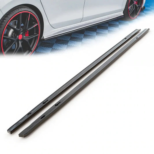 VW Golf 8 GTI / mk8 SMD Style Gloss Black Side Skirts (21-On)