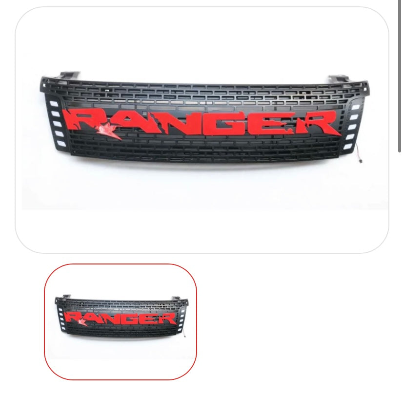 Ford Ranger Grill With Side Led T6