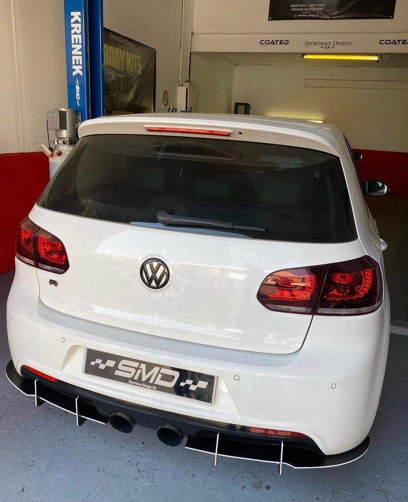 Mk6 Golf Rear Diffuser VW Golf MK6 R Rear Diffuser Add On (2008-2012) – SPORTMAX DESIGN SA