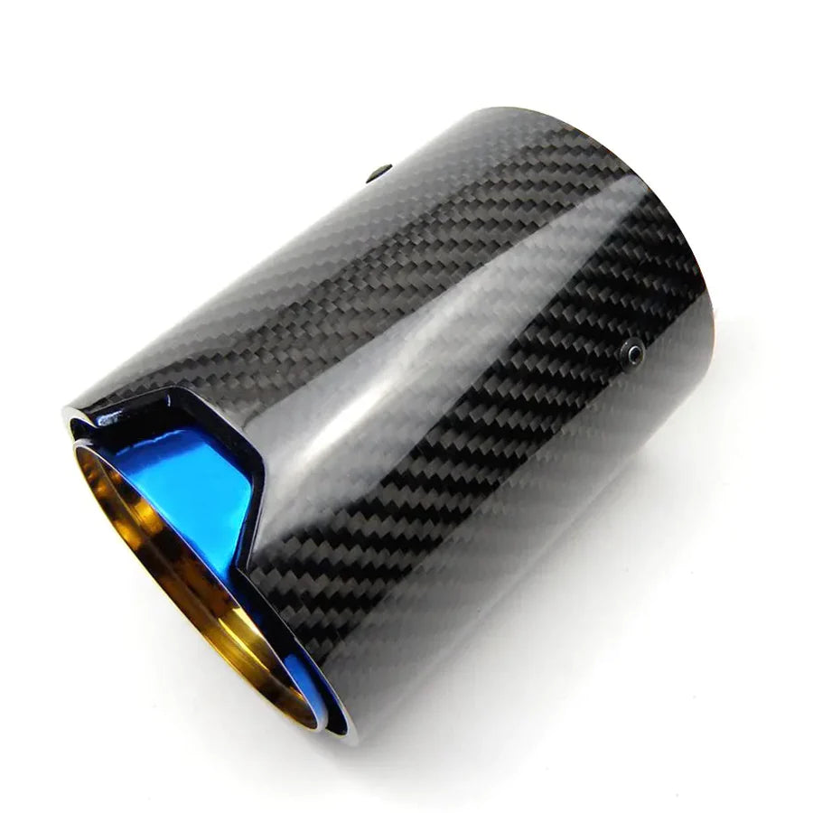 BMW M-Series Performance Style Carbon Fibre Exhaust Tail Pipes (70mm)