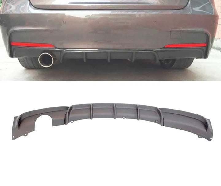BMW 3-Series (12-On) F30 Single Pipe Plastic Rear Diffuser – SPORTMAX ...