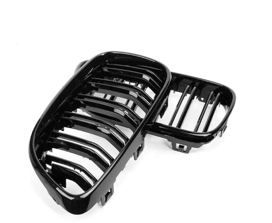 BMW F22 2-Series Piano Black Double Slat Kidney Grille