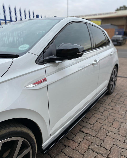 VW AW Polo 8 GTI Gloss Black Side Skirts