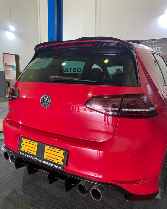VW Golf MK7R Rear Diffuser Add On  (2014-16)