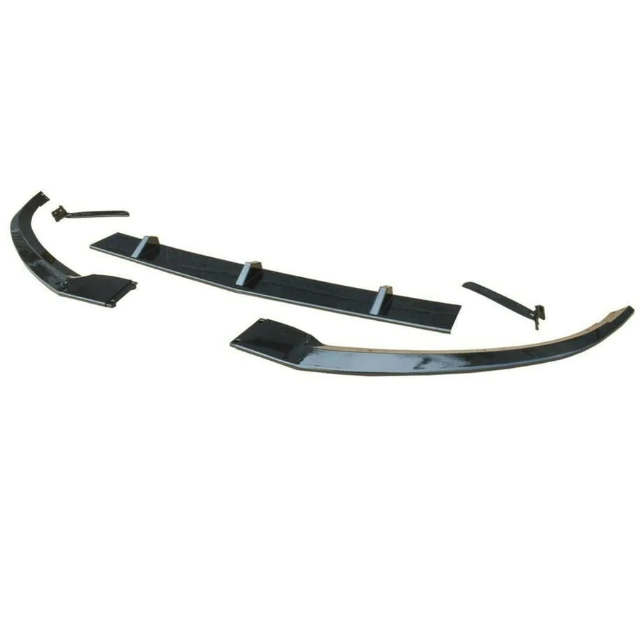 Mercedes W205 C63 Style Gloss Black 5-Piece Front Spoiler (15-18)